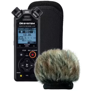 OLYMPUS vēja aizsardzības komplekts OM System LS-P5 (V409180BG020) — putu vējroka un «ādas» pārvalks