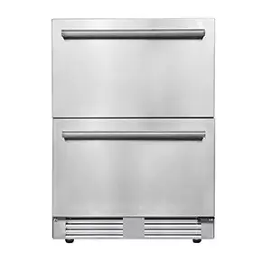Outdoor drawer refrigerator Frigelux RE2T136A 136 L stainless steel, 77 L net, 0–10°C, IPX4