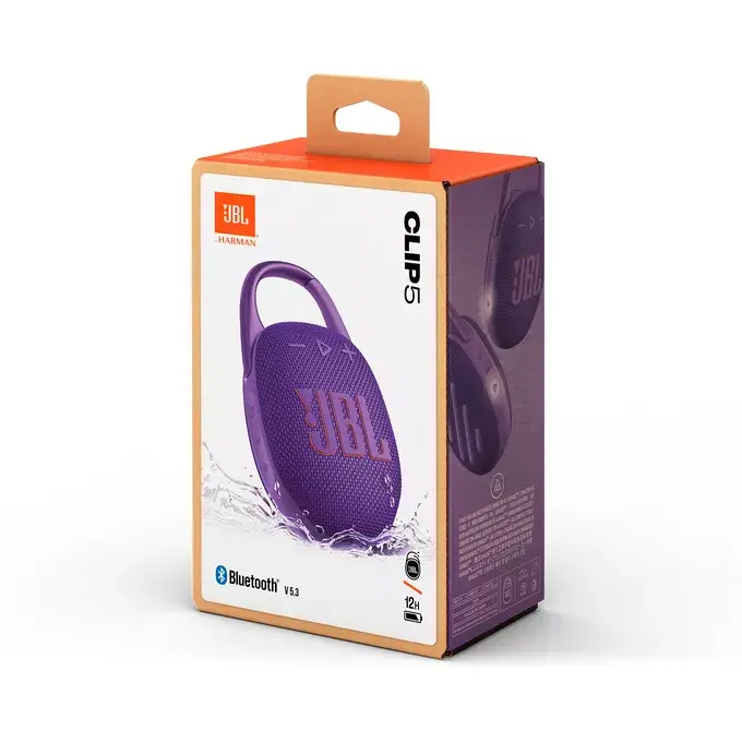 Портативная колонка JBL Clip 5 JBLCLIP5PUR Photo 9