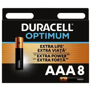 Alkaline AAA batteries Duracell Optimum — pack of 8