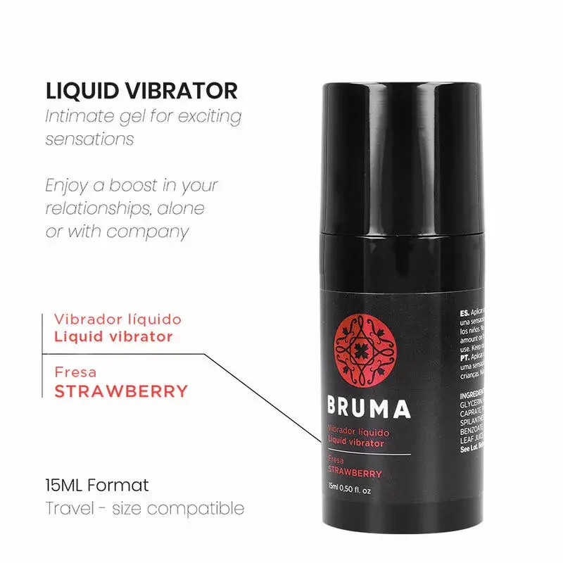 Massage liquid BRUMA D-239847 Ultra Sliding Strawberry 15 ml Photo 2