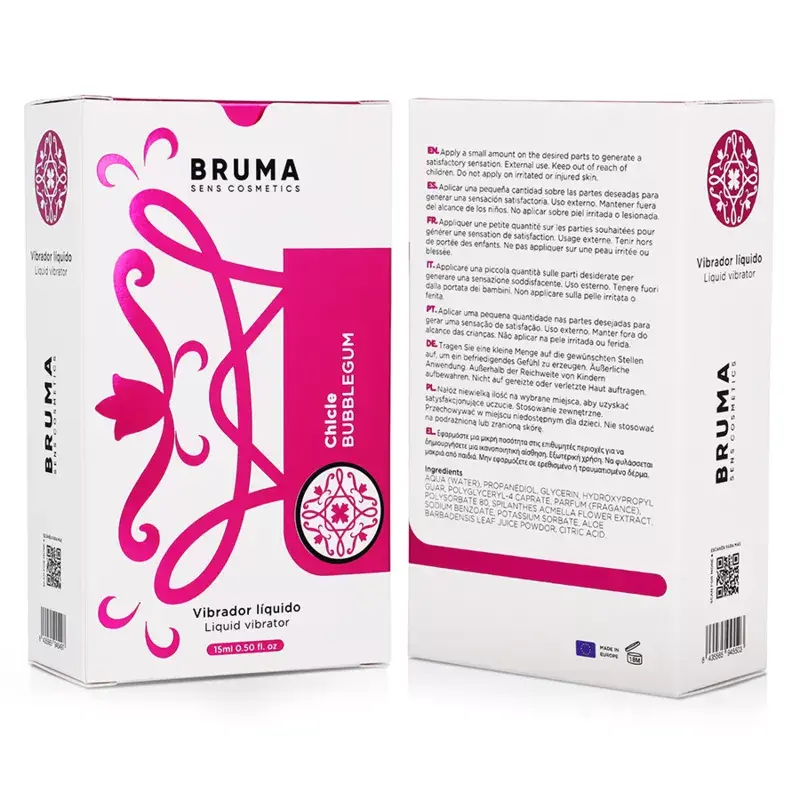 Liquid Vibrator BRUMA ULTRA Sliding Bubblegum 15 ml Photo 7