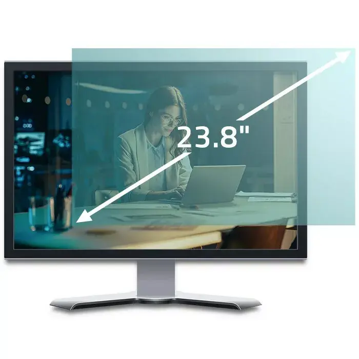 QOLTEC 51075 23,8" Ekrāna aizsargplēve pret zilgano gaismu Photo 2