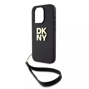 Hardcase DKNY DKHCP15LPBSWSK for iPhone 15 Pro 6.1" black with wrist strap
