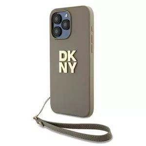 Wrist strap PU leather case DKNY DKHCP15LPBSWSE for Apple smartphones, beige