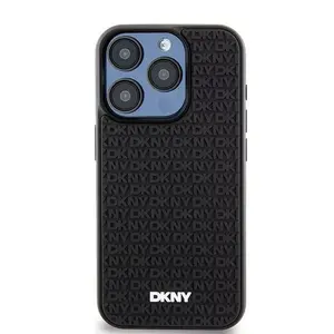 Чехол DKNY DKHCP15X3DRPWK для iPhone 15 Pro Max 6,7" черный с резиновым узором
