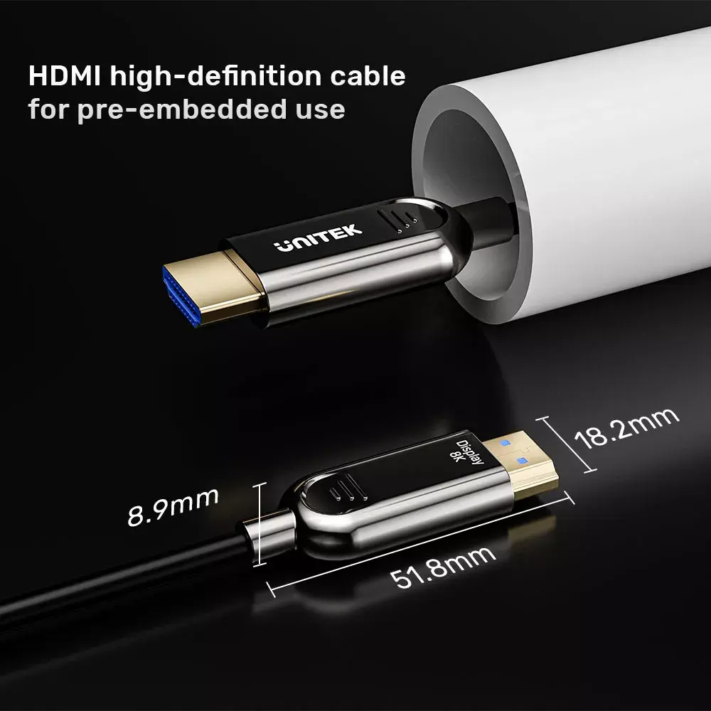Unitek HDMI cable C11085GY01-15M — 30 m, HDMI 2.1 Photo 6