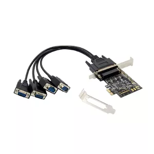 4-Port DB9 RS232 Serial PCIe Card Conceptronic EMRICK12B