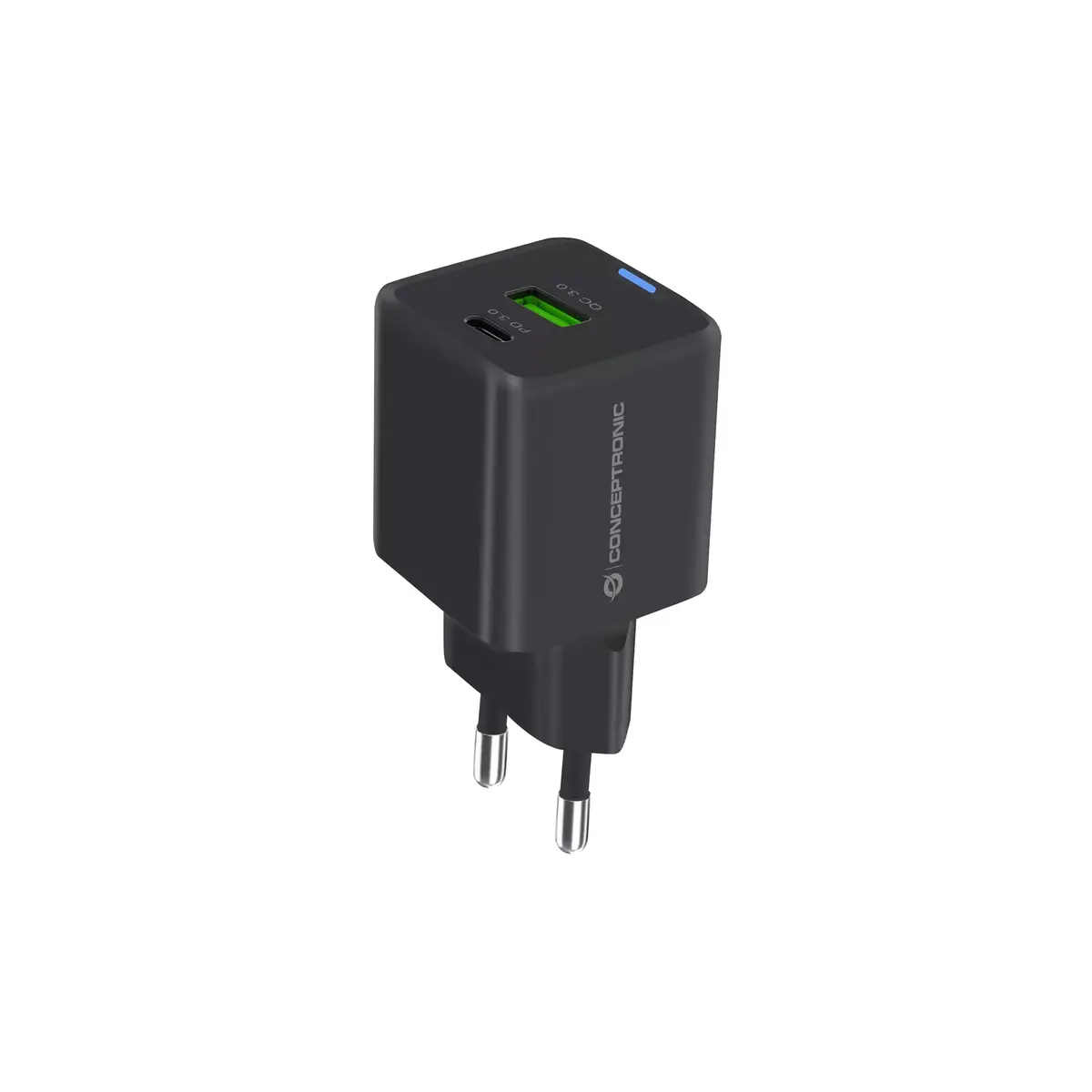 Зарядное устройство Conceptronic 2-Port 20W GaN USB PD Photo 2