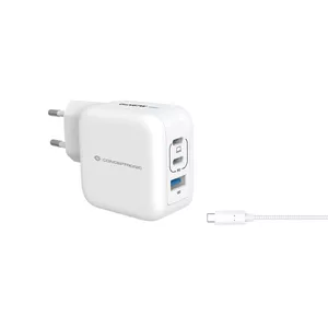 Зарядное устройство Conceptronic 3-Port 67W GaN USB PD Charger