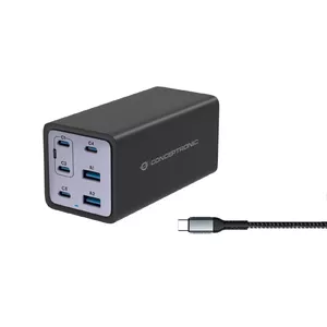 Lādētājs Conceptronic 6-Port 200W GaN USB PD OZUL06BE