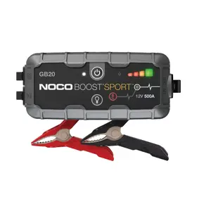 Palaišanas ierīce NOCO GB20 500A litija jonu, 24Wh, IP65, 1x USB 5V/2.1A, lukturis, priekš benzīna dzinējiem līdz 4L