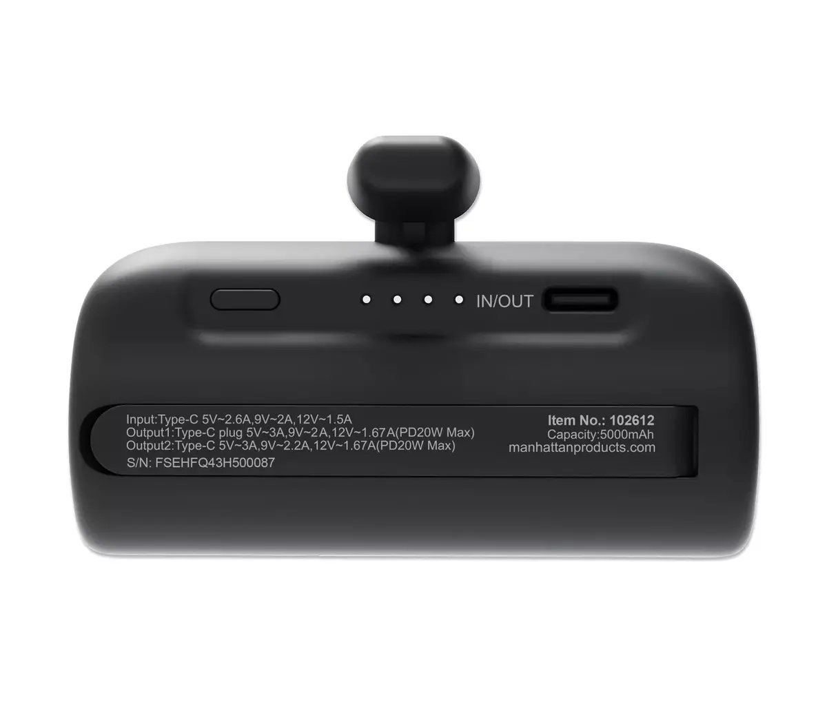 MANHATTAN power bank 5000 mAh USB‑C 20W Photo 4