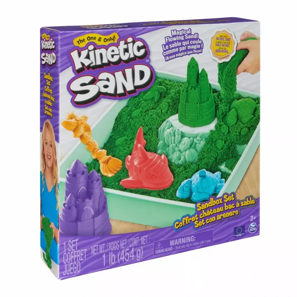 Кинетический песок Spinmaster 6067479 — 1 lb зелёный Photo 4