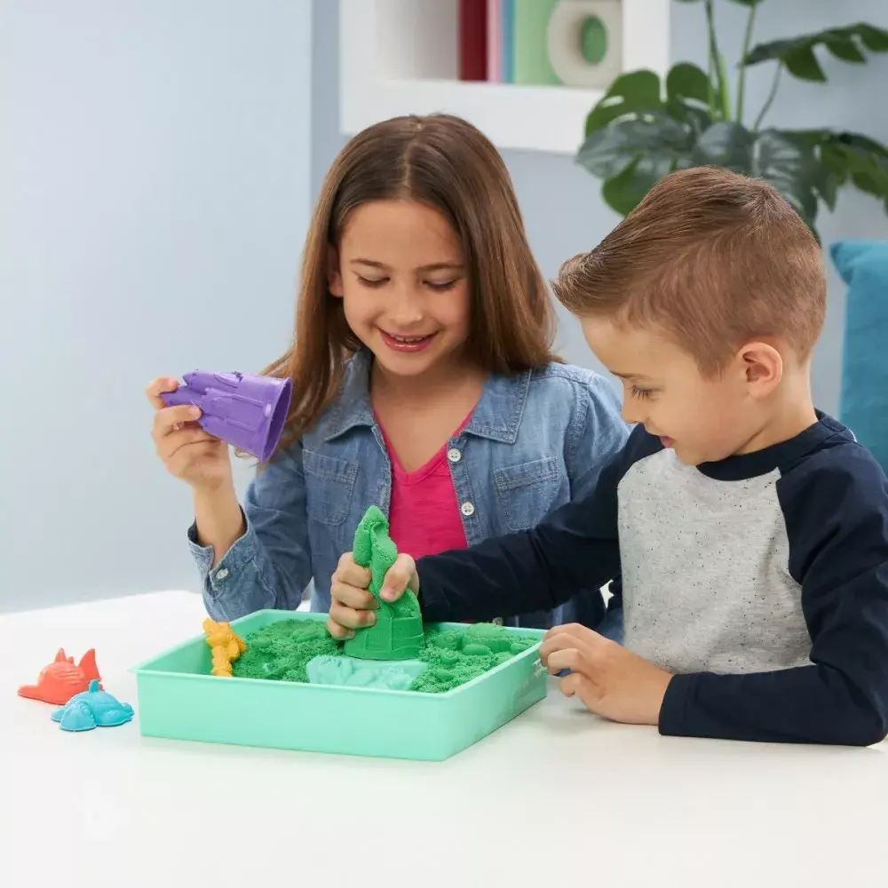 Кинетический песок Spinmaster 6067479 — 1 lb зелёный Photo 8