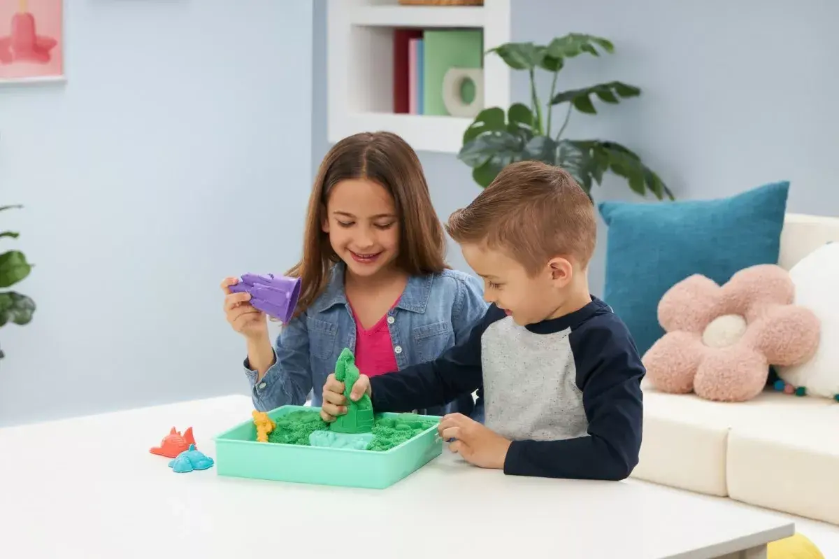 Кинетический песок Spinmaster 6067479 — 1 lb зелёный Photo 9