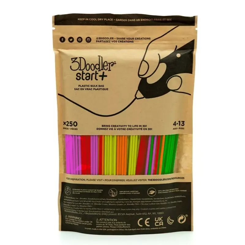 3DOODLER Start+ филамент 250 шт 2,5 мм Photo 2