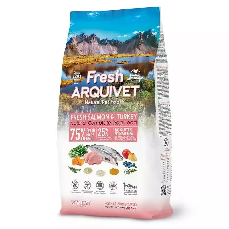 Pusmitrs sausais barība suņiem ARQUIVET Fresh