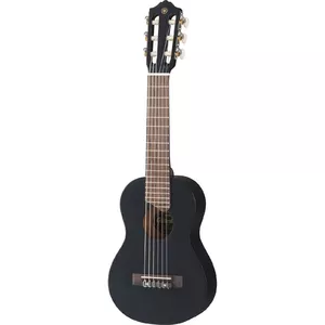 Akustiskā guitalele YAMAHA GL1BL — 6 stīgu klasiskā, priedes virsa, rozā koka tastatūra, melna, vidēja kalibra neilona stīgas