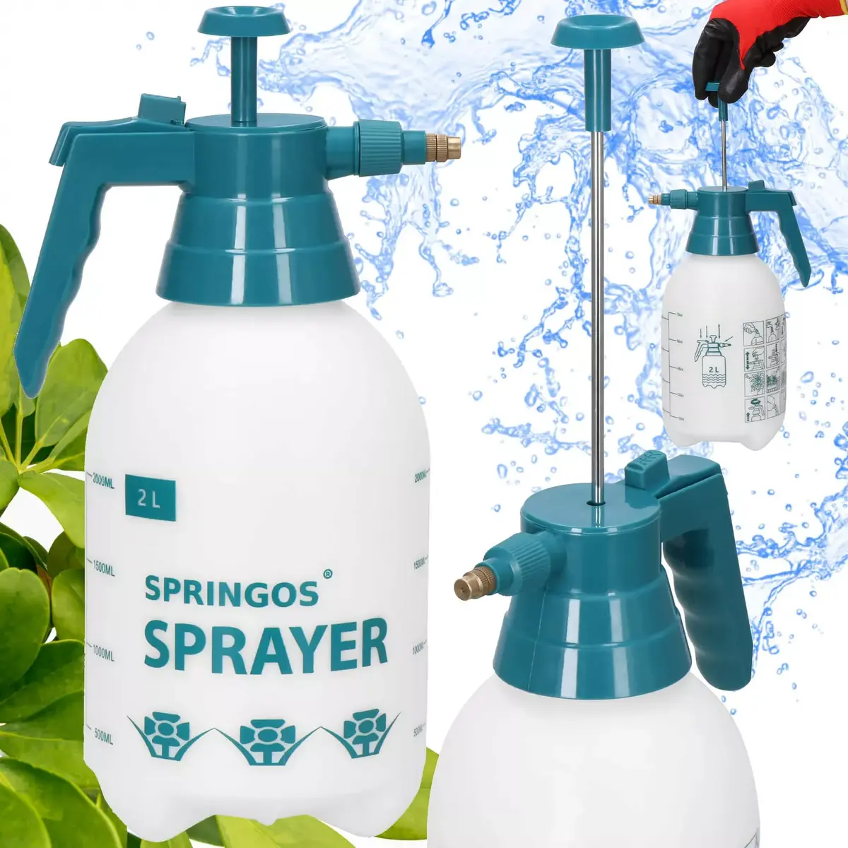Garden sprayer Springos GA0057 — 2 L handheld Photo 3