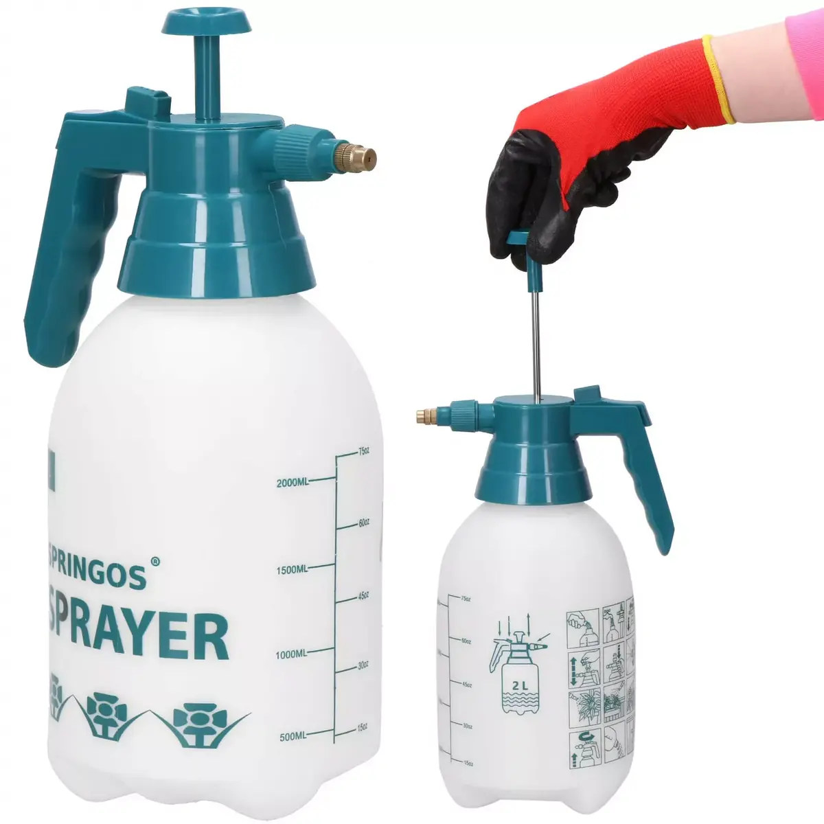 Garden sprayer Springos GA0057 — 2 L handheld Photo 8