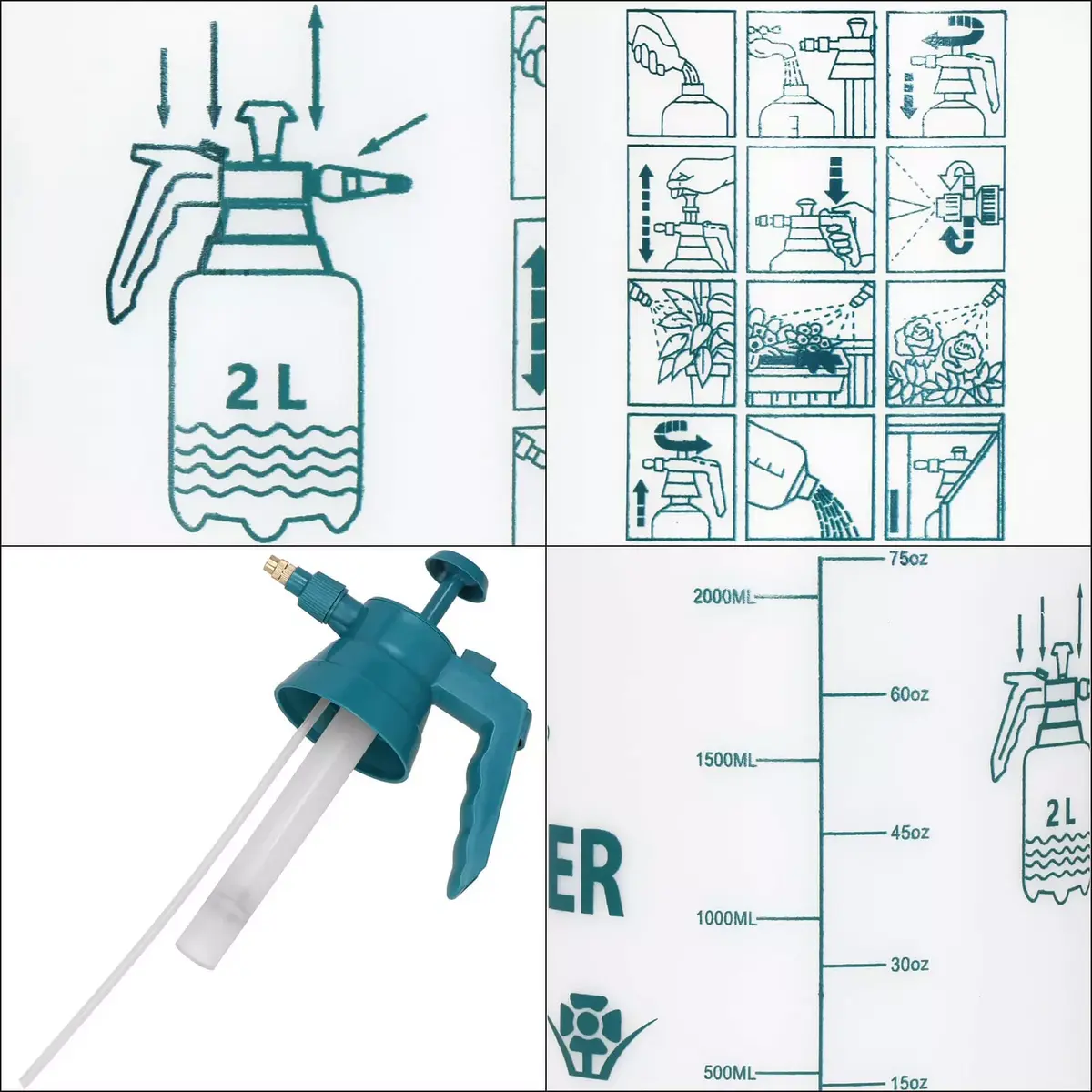 Garden sprayer Springos GA0057 — 2 L handheld Photo 10