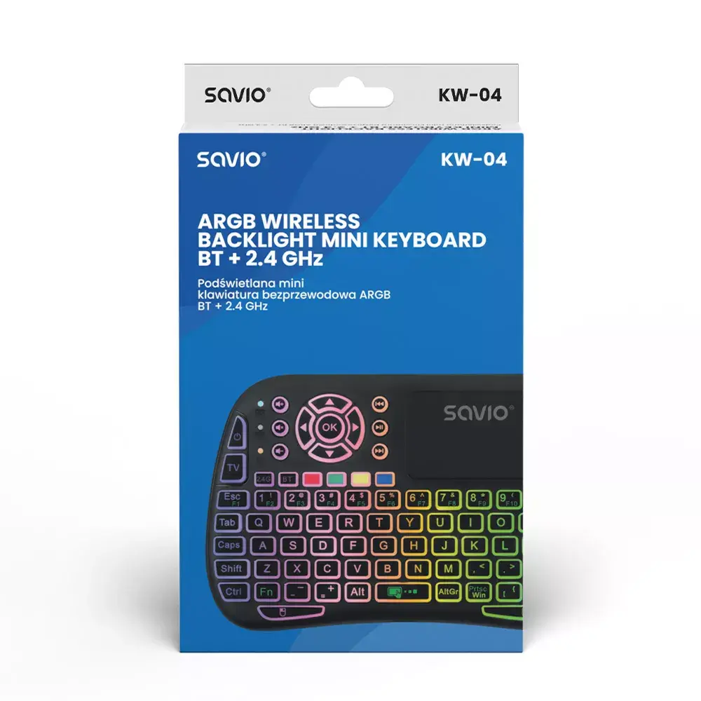 SAVIO KW-04 mobilā tastatūra — QWERTY US, USB‑C Photo 4