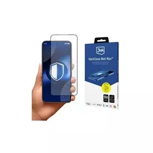 Tempered glass screen protector 3MK HardGlass Matt Max for Apple iPhone 13 / 13 Pro / 14 — anti-glare, matt finish