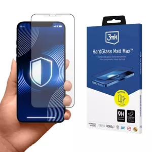 3MK HardGlass Matt Max matēta ekrāna aizsargplēve Apple iPhone 11 Pro XS X Uzticama pret triecieniem un skrāpējumiem