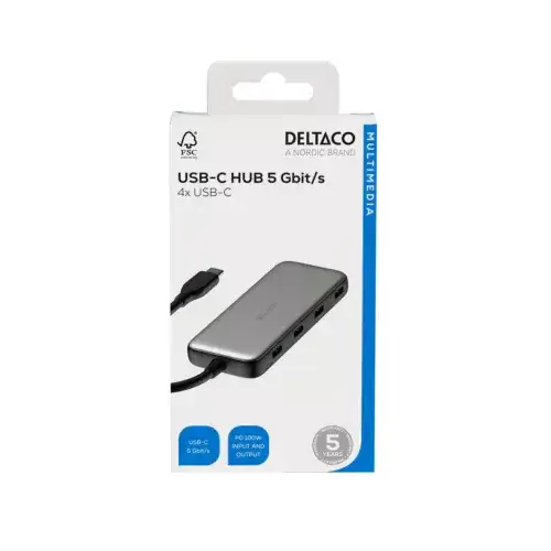 DELTACO USBC-HUB204 USB Type‑C hubs Photo 6