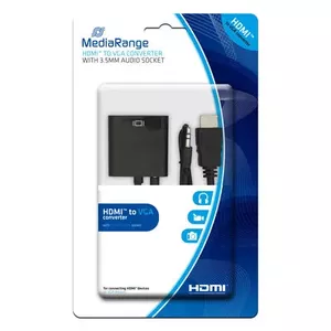 Video Cable Adapter HDMI VGA (D-Sub) + 3.5mm MediaRange MRCS167