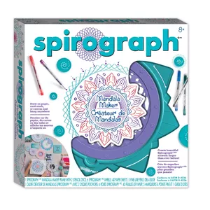Spirograph Mandala zīmēšanas komplekts Dante — ģeometrisko rakstu trafareti, 8+