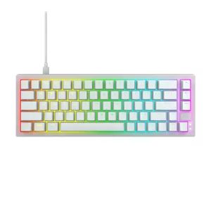 CHERRY K5V2 Compact keyboard Gaming USB QWERTY English White 67 keys RGB LED