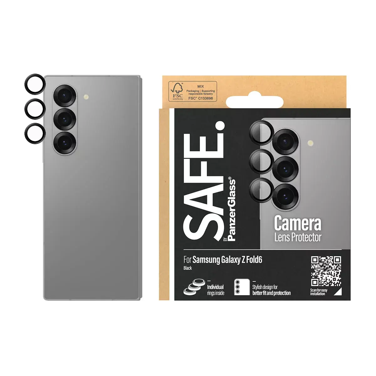 Camera Lens Protector PanzerGlass SAFE. by Samsung Galaxy Z Fold6 Photo 2