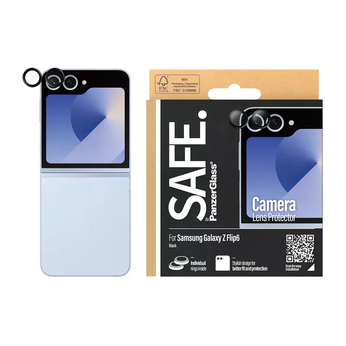 Camera Lens Protector PanzerGlass SAFE. Samsung Galaxy Z Flip6 Photo 2