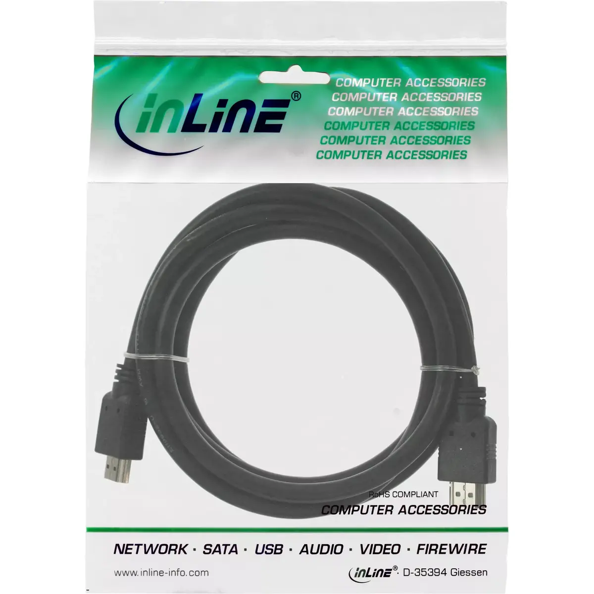 HDMI kabelis High Speed InLine 17607E Photo 2