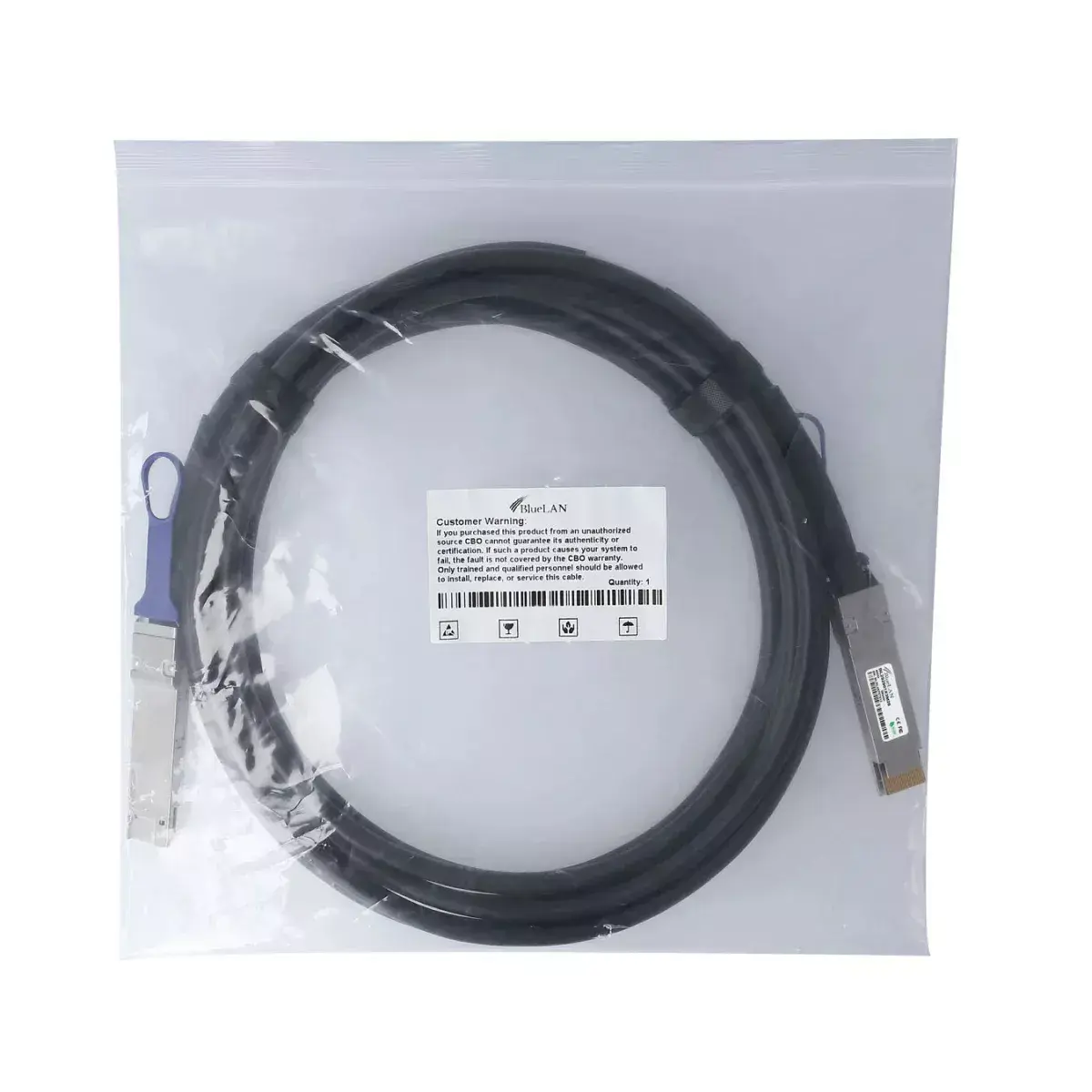 Сетевой кабель BlueOptics FN-CABLE-QSFPDD-DAC-02-BL Photo 6