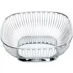 Serving basket Alessi 845 Square Stainless steel 230x230 mm