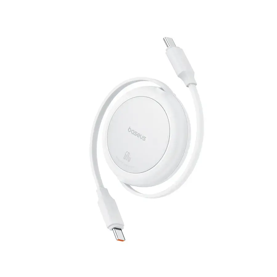 Кабель USB Baseus Free2Pull USB-C - USB-C 1 м Белый Photo 2