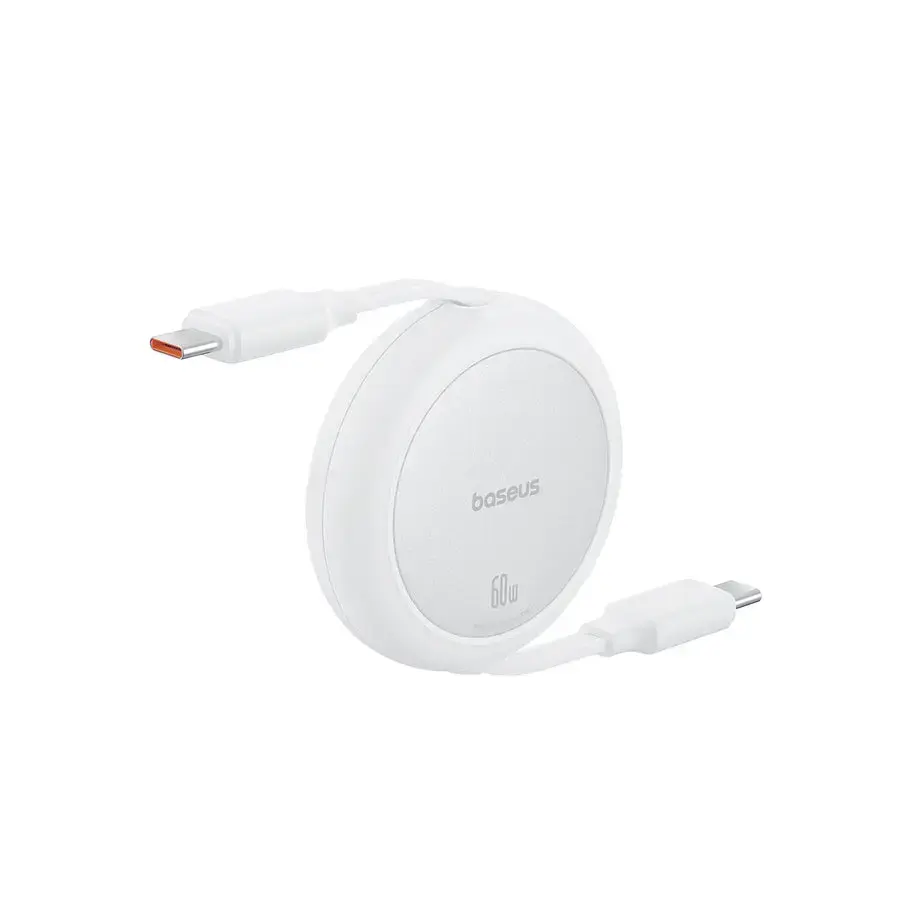Кабель USB Baseus Free2Pull USB-C - USB-C 1 м Белый Photo 3