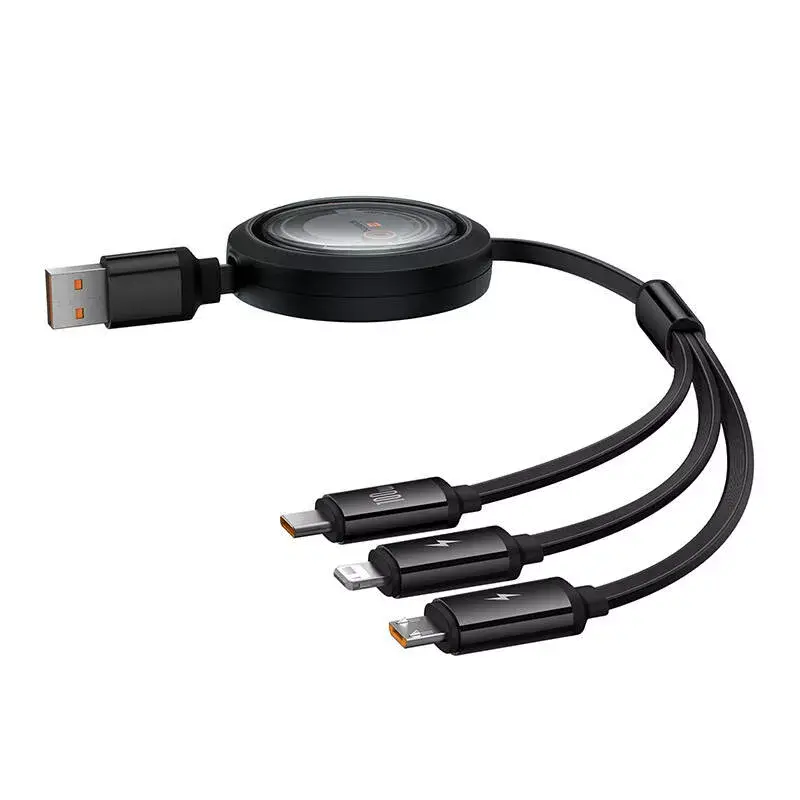 USB 3‑in‑1 kabelis Baseus Free2Draw 100W 1,1 m Photo 2