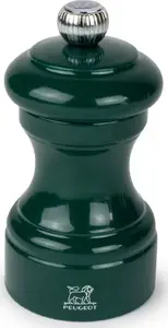 Salt mill PEUGEOT Bistro 10 cm, painted forest green wood, manual grinder