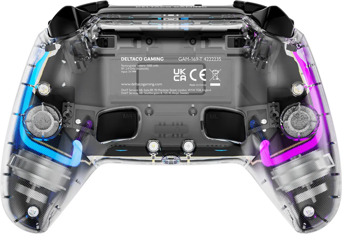 DELTACO GAM-169-T Transparent Gaming Controller Photo 4