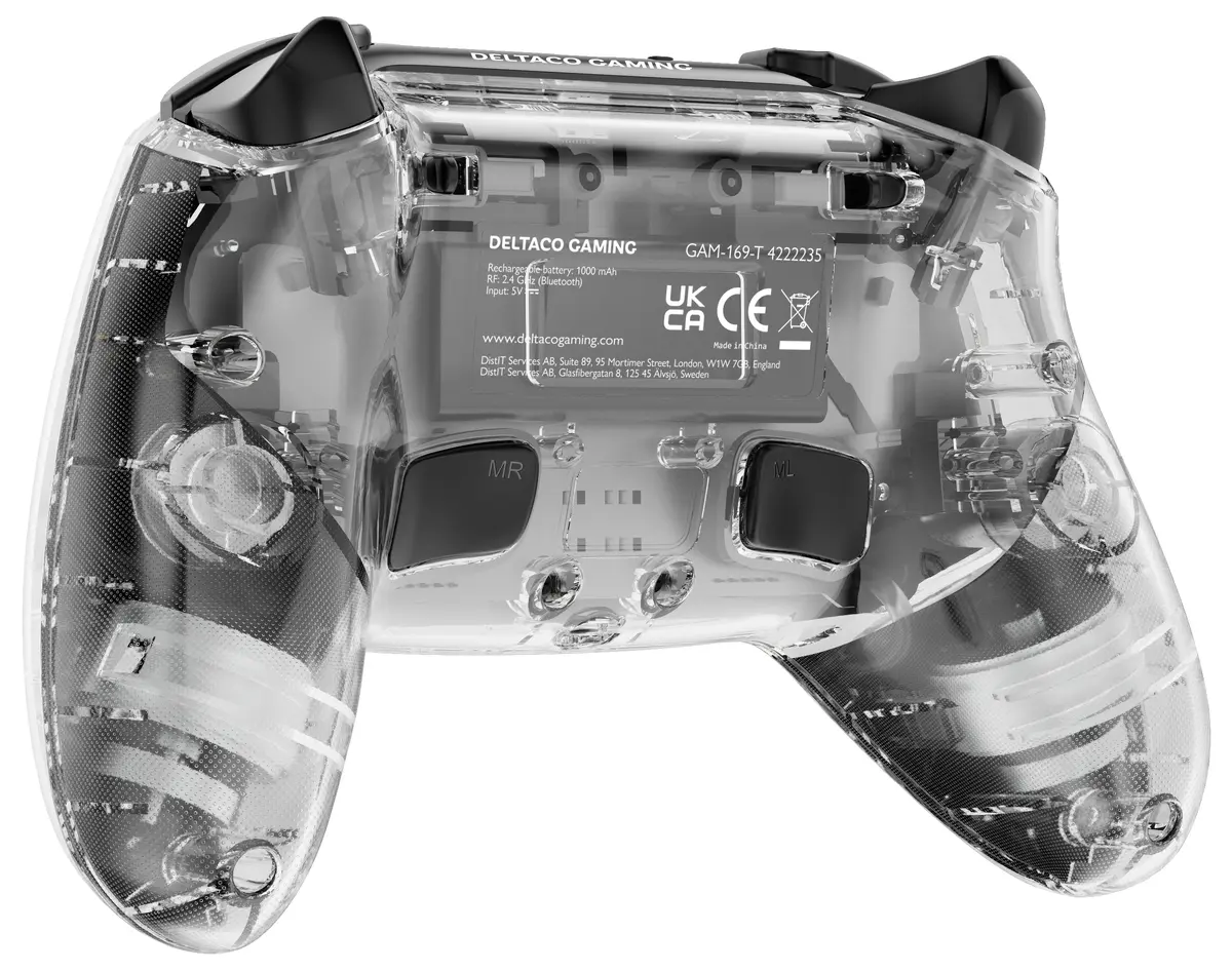 DELTACO GAM-169-T Transparent Gaming Controller Photo 9