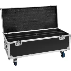 Flightcase Roadinger for 2x LED TMH Bar-S120 with wheels — protective transport case