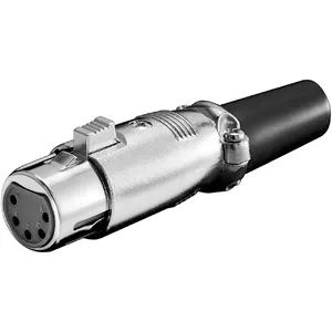 XLR 5-pin panel socket GOOBAY AU/CX-MIC5-FF — female 5-pin microphone connector for panel mounting