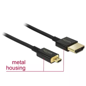 HDMI Cable DeLOCK 85118 0.25m HDMI Type A to Type C Black