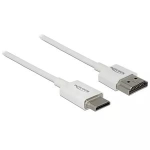 HDMI Cable DeLOCK 85142 1m HDMI Type A Type C White