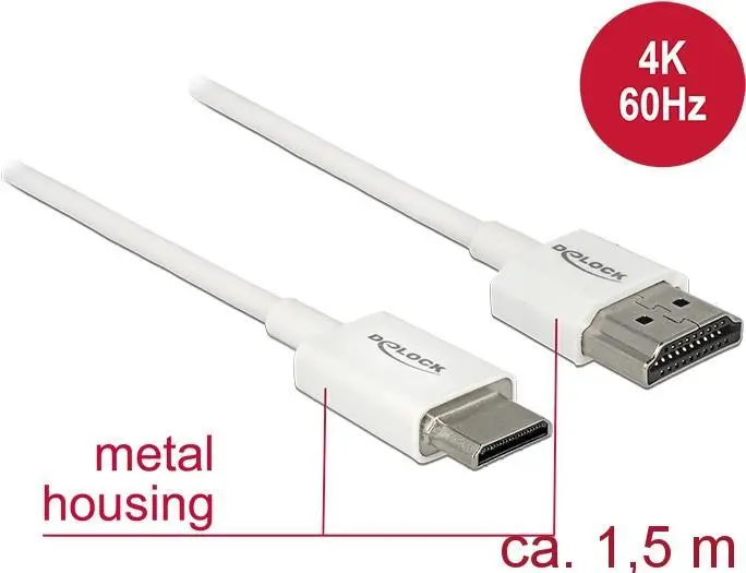 HDMI kabelis DeLOCK 85143 1.5m