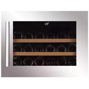 Built-in wine cooler Dunavox DAVS18.46SS — 18 bottles, stainless steel door, Energy class G
